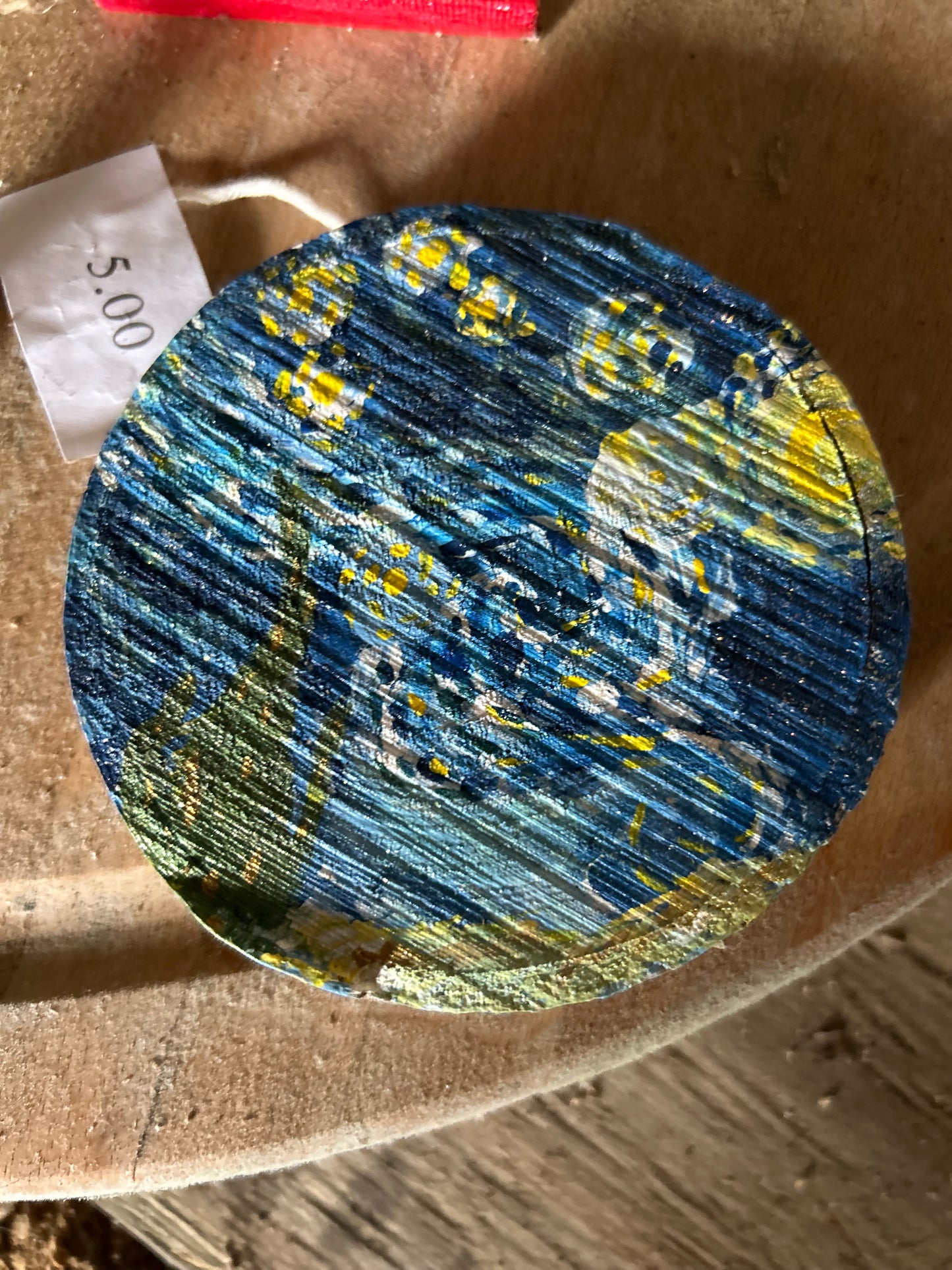 Rendition of Starry Night on Wood