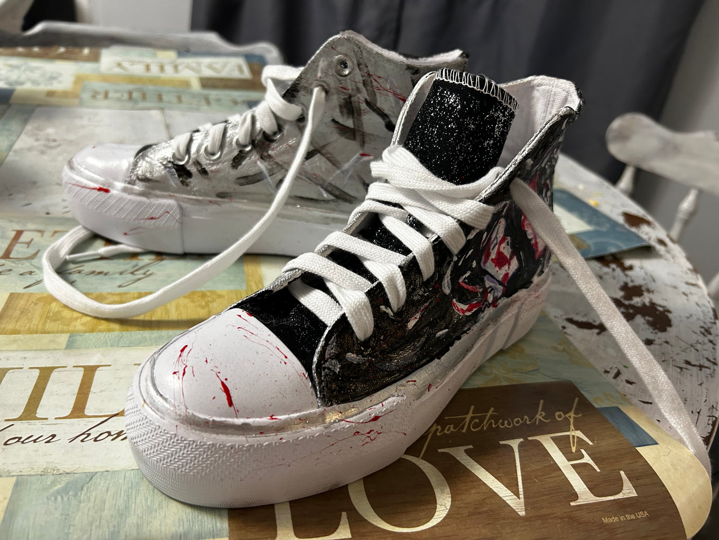 My Chemical Romance hand painted shoes size 6