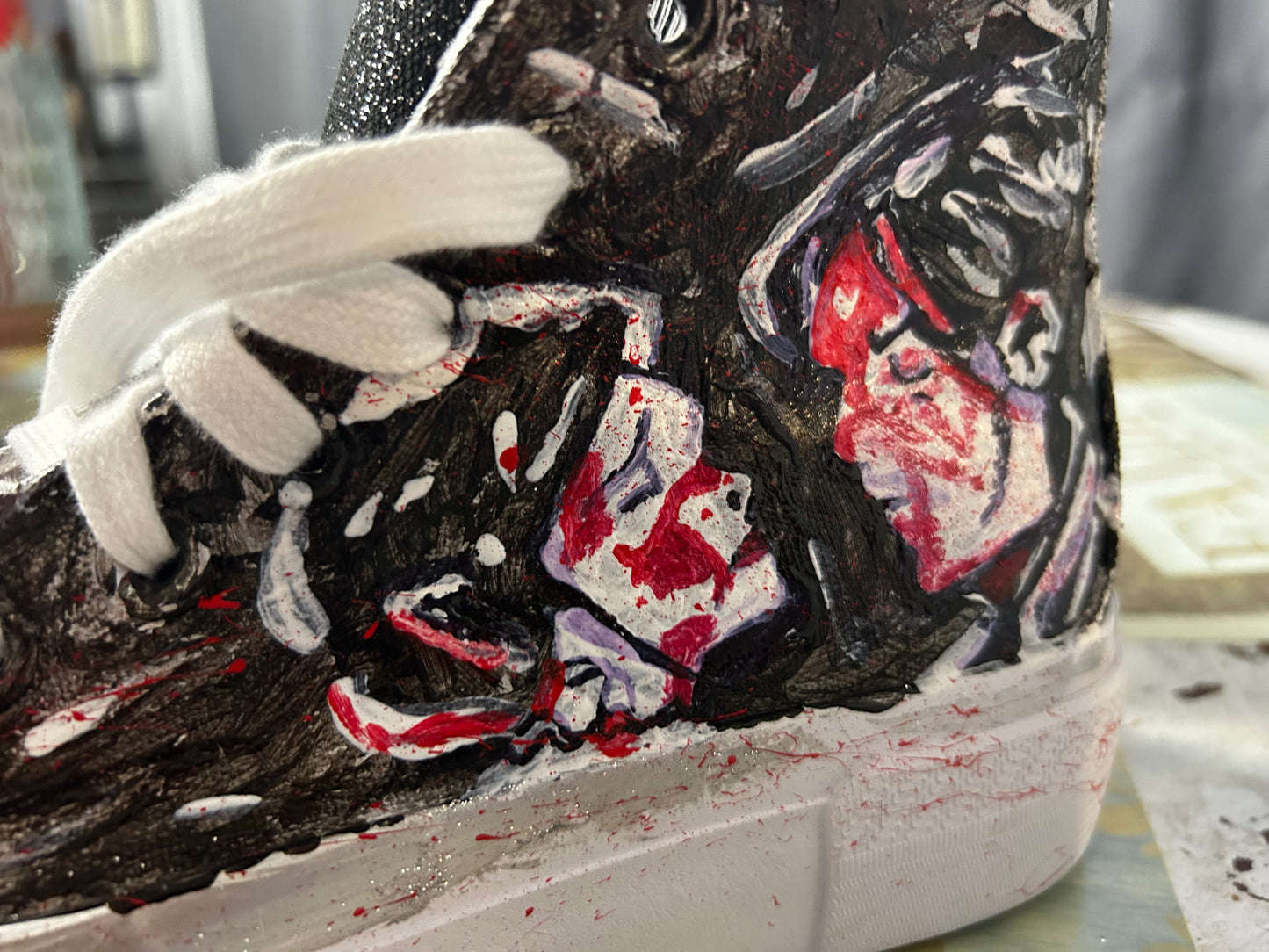 My Chemical Romance hand painted shoes size 6